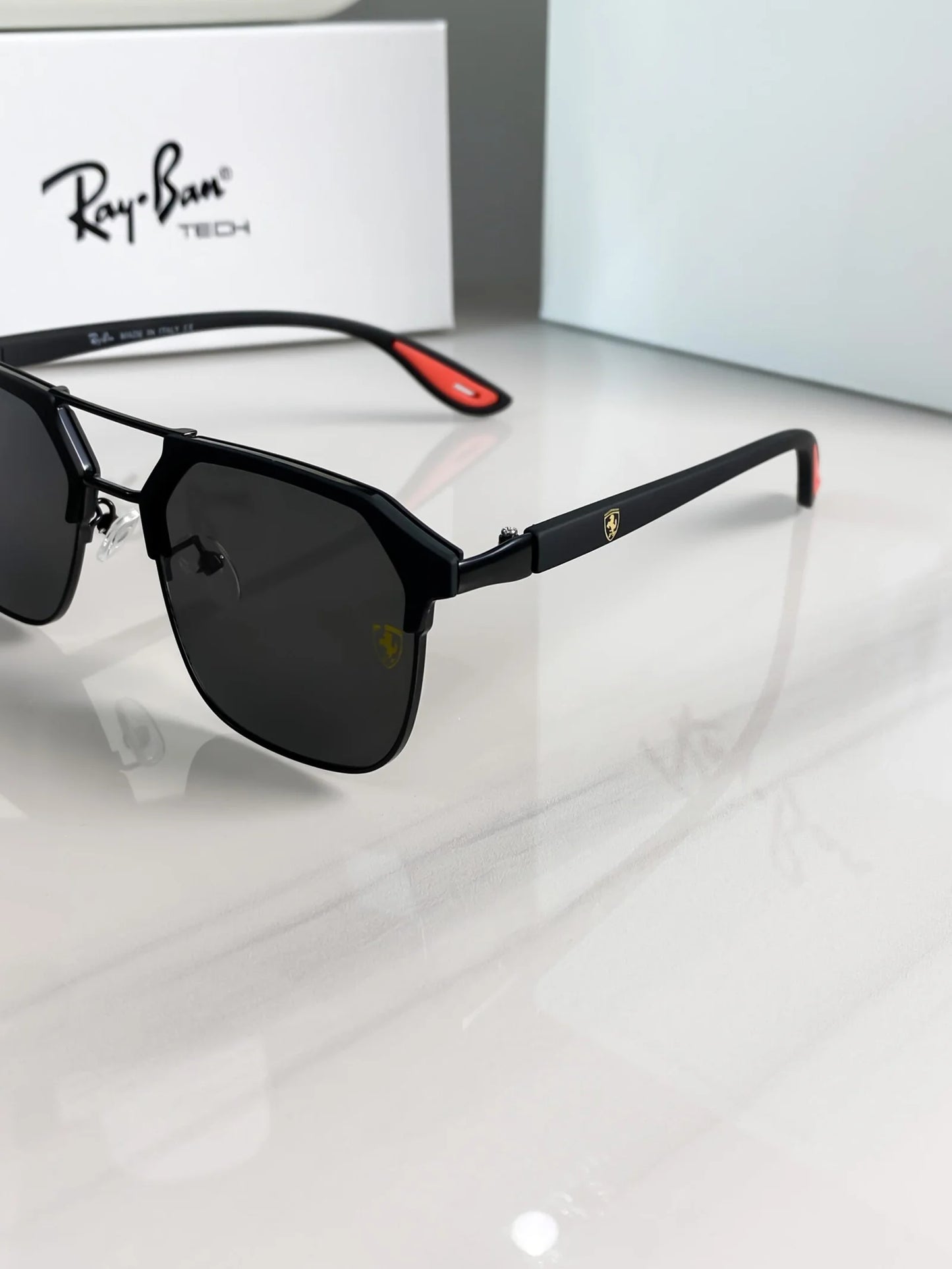 1 RAYBAN LUXURY SHADES - full black premium sunglasses