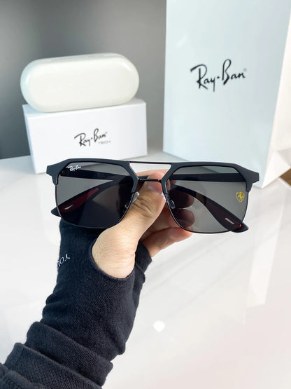 1 RAYBAN LUXURY SHADES - full black premium sunglasses
